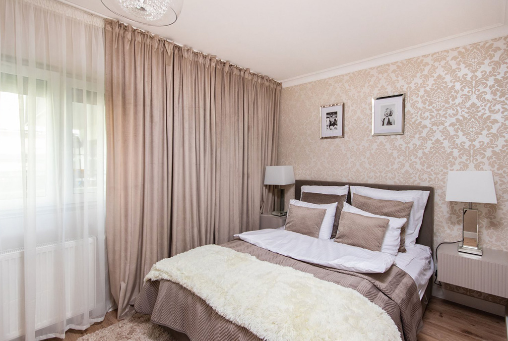 imponująca sypialnia w ekskluzywnym apartamencie na sprzedaż Szczecin