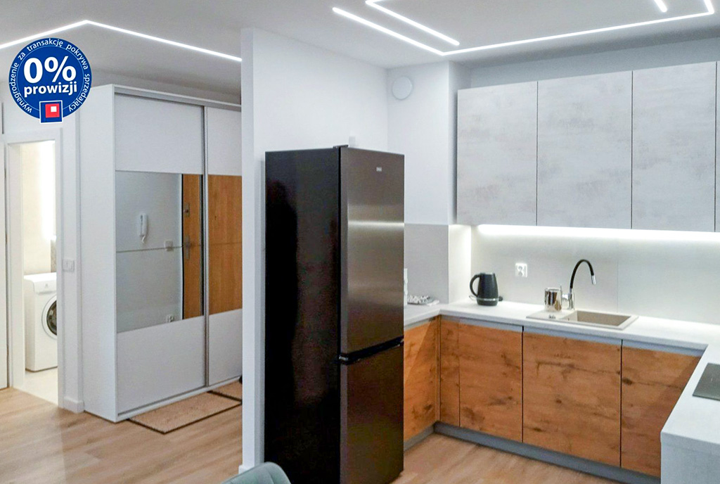 wykończona w modnym stylu kuchnia w luksusowym apartamencie do wynajmu Wałbrzych okolice