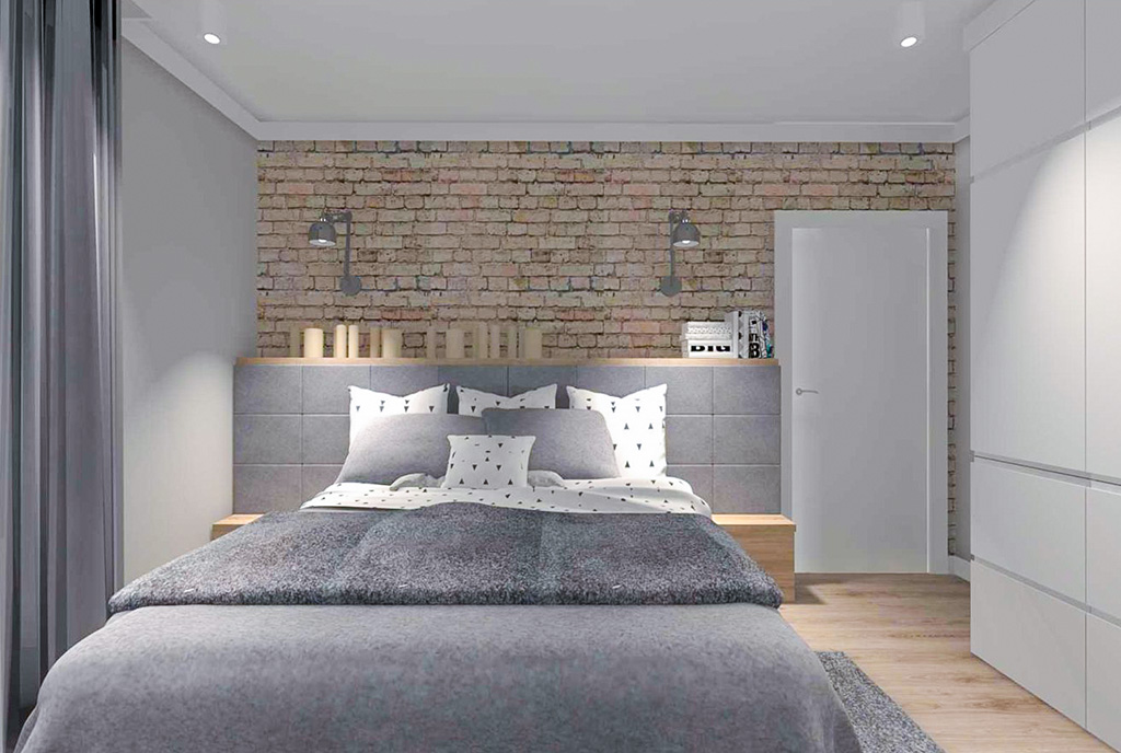 zaciszna sypialnia w ekskluzywnym domu na wynajem Szczecin okolice