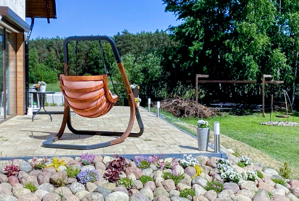 imponujący taras przy ekskluzywnej willi na sprzedaż Bydgoszcz okolice