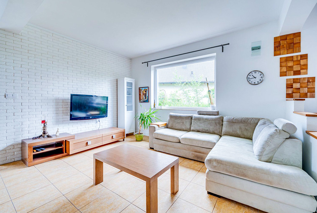 elegancki salon w ekskluzywnej willi na sprzedaż Gdańsk okolice