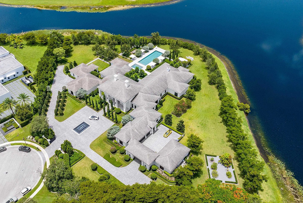 widok z lotu ptaka na ekskluzywną willę na sprzedaż Willa na sprzedaż Florida (Stany Zjednoczone Ameryki)
