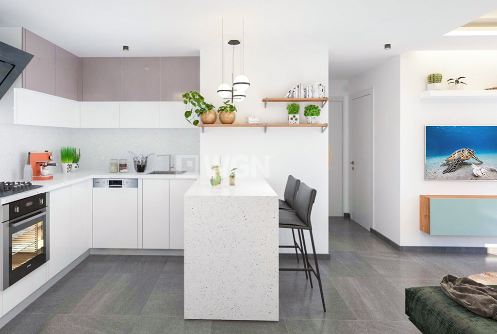 nowoczesny projekt wnętrza w ekskluzywnym apartamencie do sprzedaży Cypr Iskele