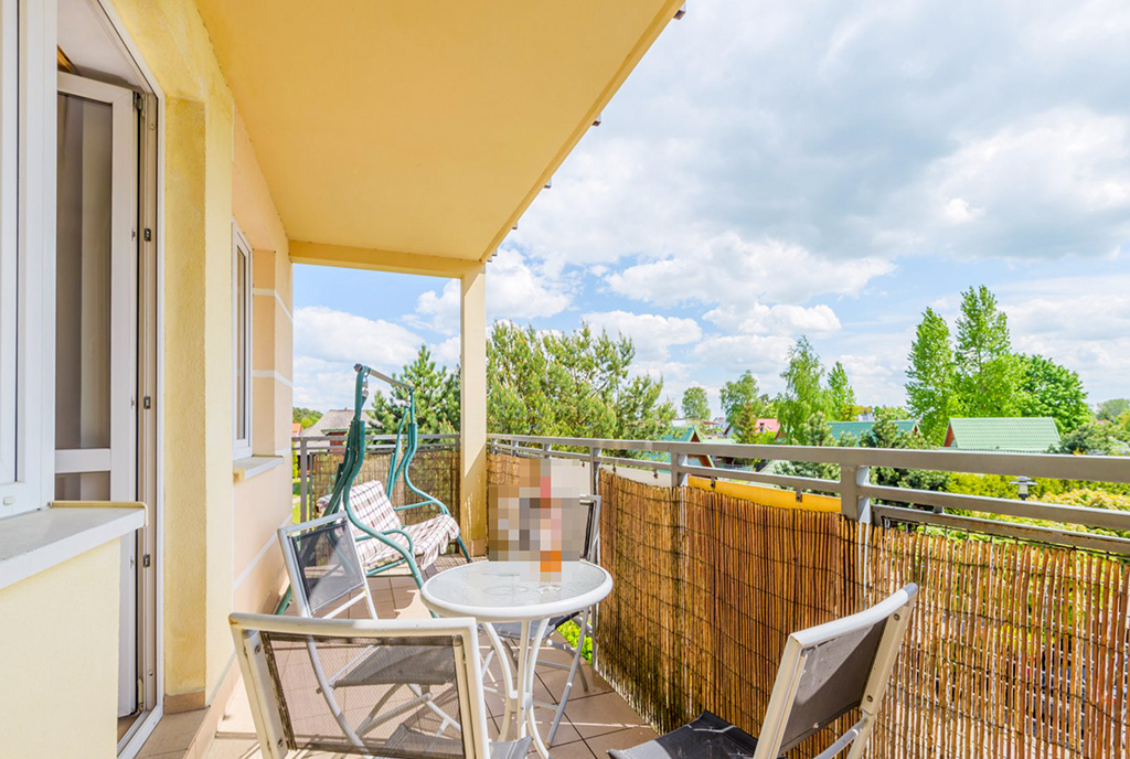 imponujący balkon przy ekskluzywnym apartamencie na sprzedaż Gdańsk