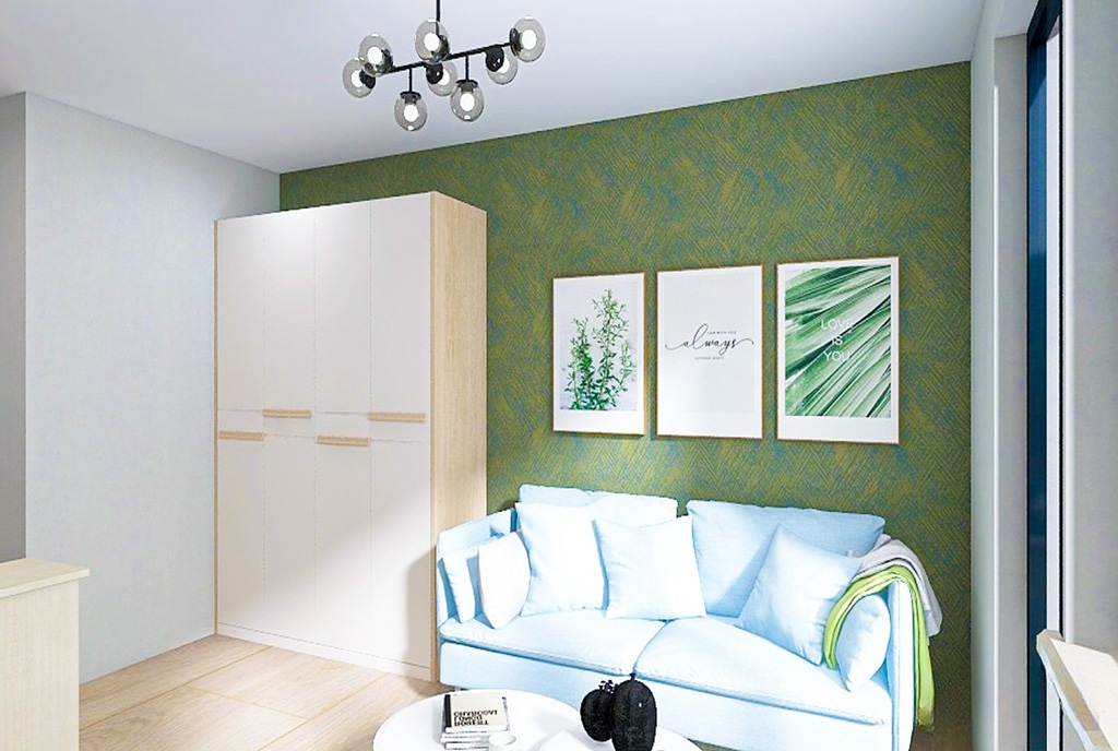 zbliżenie na pokój dzienny w luksusowym apartamencie na sprzedaż Gdańsk