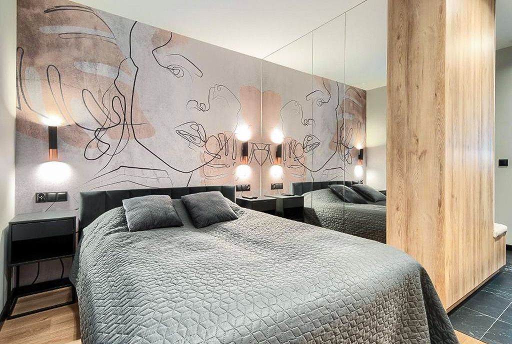fragment sypialni w ekskluzywnym apartamencie na sprzedaż Gdynia