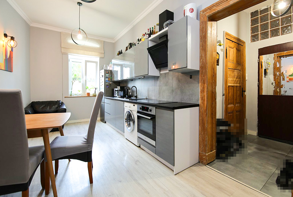 zbliżenie na kuchnię w luksusowym apartamencie na sprzedaż Gorzów Wielkopolski