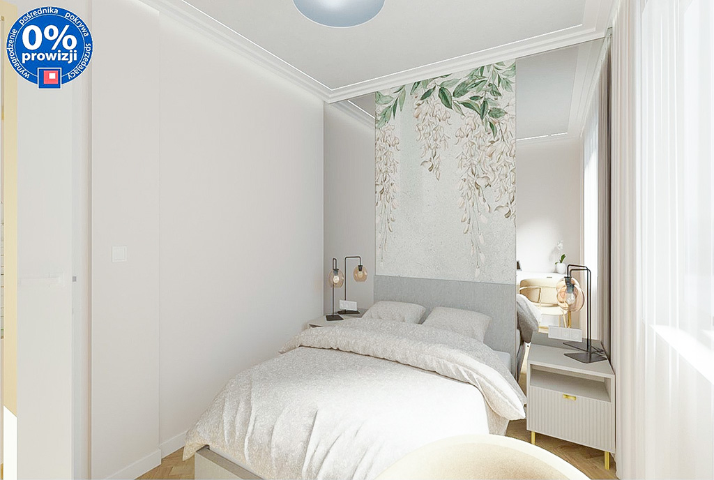 na zdjęciu sypialnia w ekskluzywnym apartamencie na sprzedaż Katowice okolice