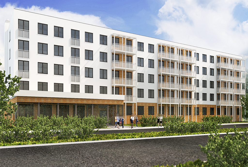 imponujący budynek, w którym znajduje się oferowany na sprzedaż luksusowy apartament Legnica okolice