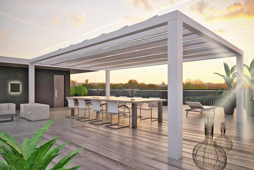 impopnujący taras przy luksusowym apartamencie na sprzedaż Włochy Salerno