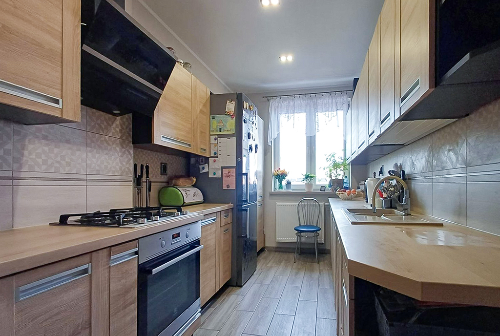 widok na kuchnię w luksusowym apartamencie na sprzedaż Gdańsk