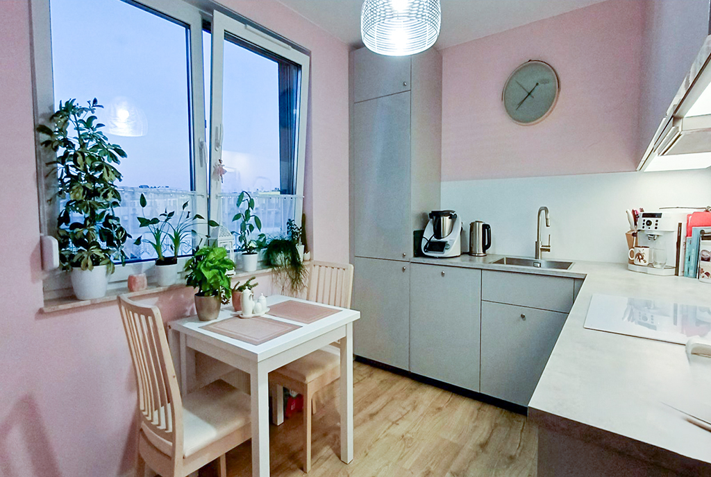 zbliżenie na kuchnię w luksusowym apartamencie do wynajmu Wrocław