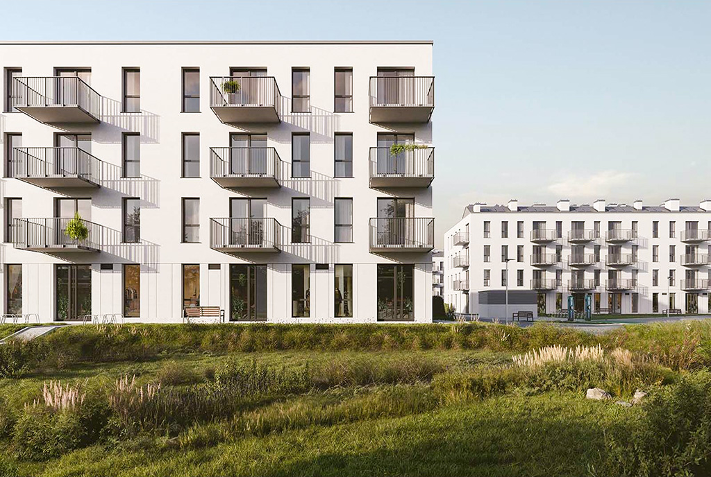 kameralne osiedle, na którym znajduje się oferowany na sprzedaż ekskluzywny apartament Gdynia