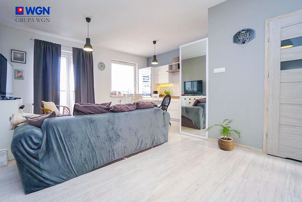 widok na salon w ekskluzywnym apartamencie do sprzedaży Konin