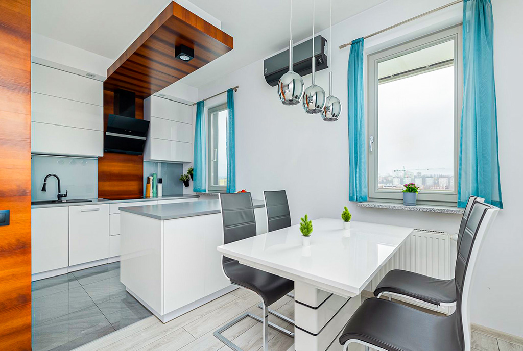 designerska kuchnia w luksusowym apartamencie na sprzedaż Szczecin