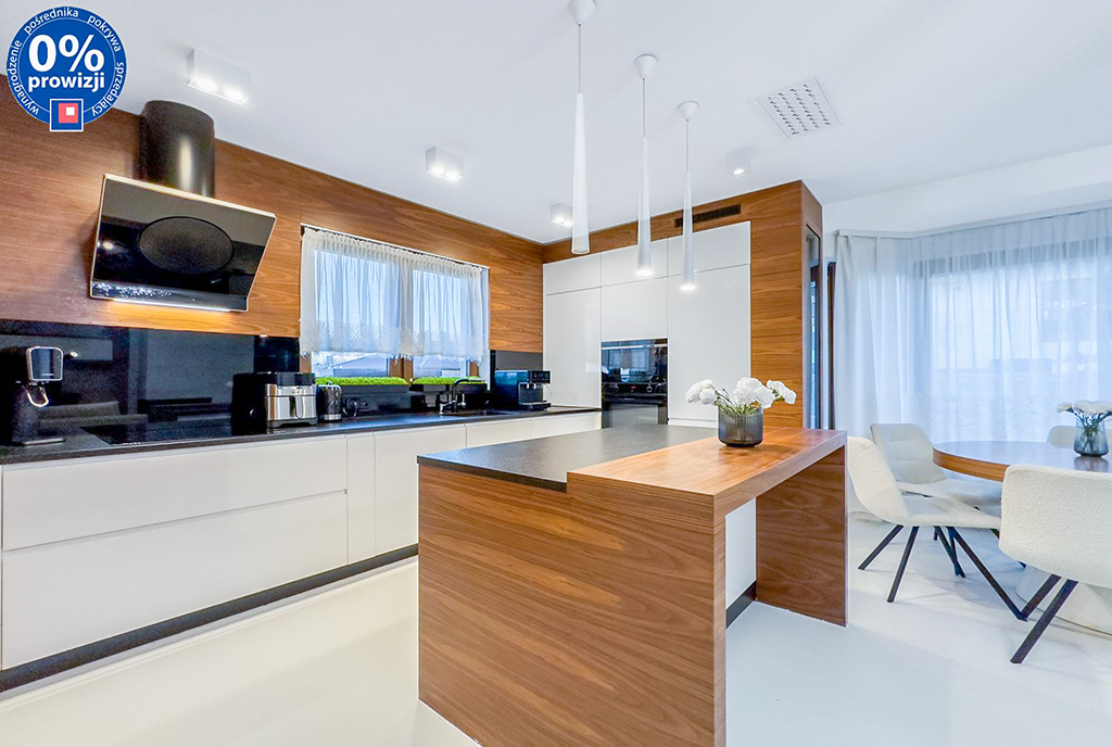 designerska kuchnia w luksusowej willi na sprzedaż Katowice okolice