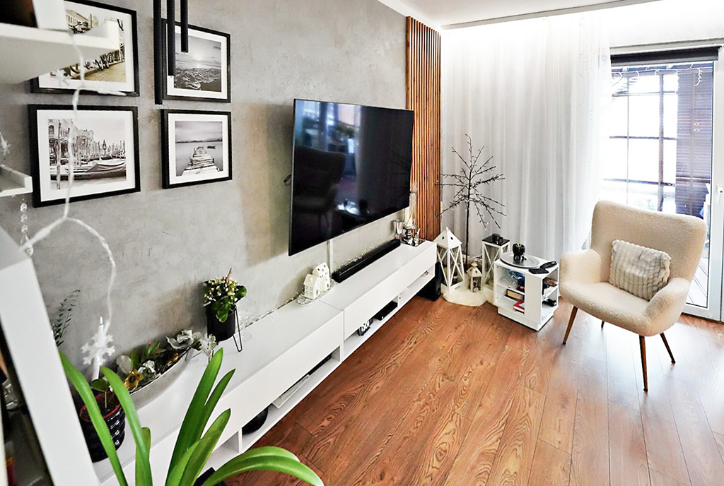 fragment pokoju dziennego w ekskluzywnej willi na sprzedaż Gorzów Wielkopolski okolice