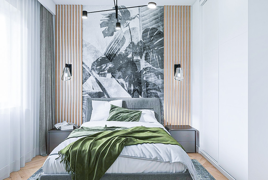 fragment sypialni w ekskluzywnej willi na sprzedaż Toruń okolice