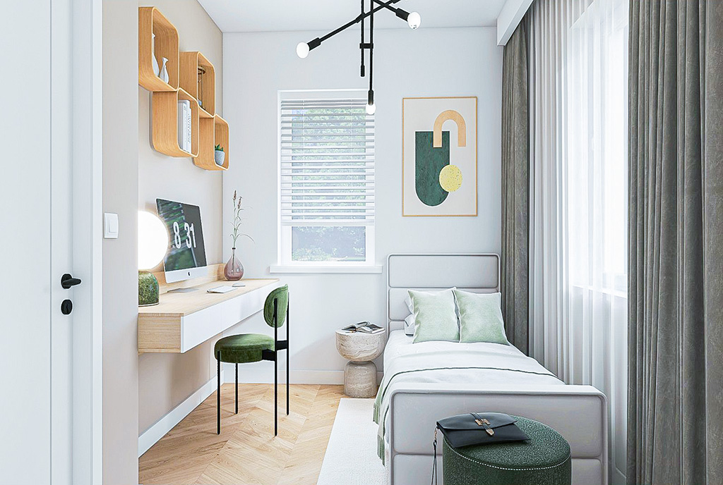 jeden z pokoi w luksusowej willi na sprzedaż Toruń okolice