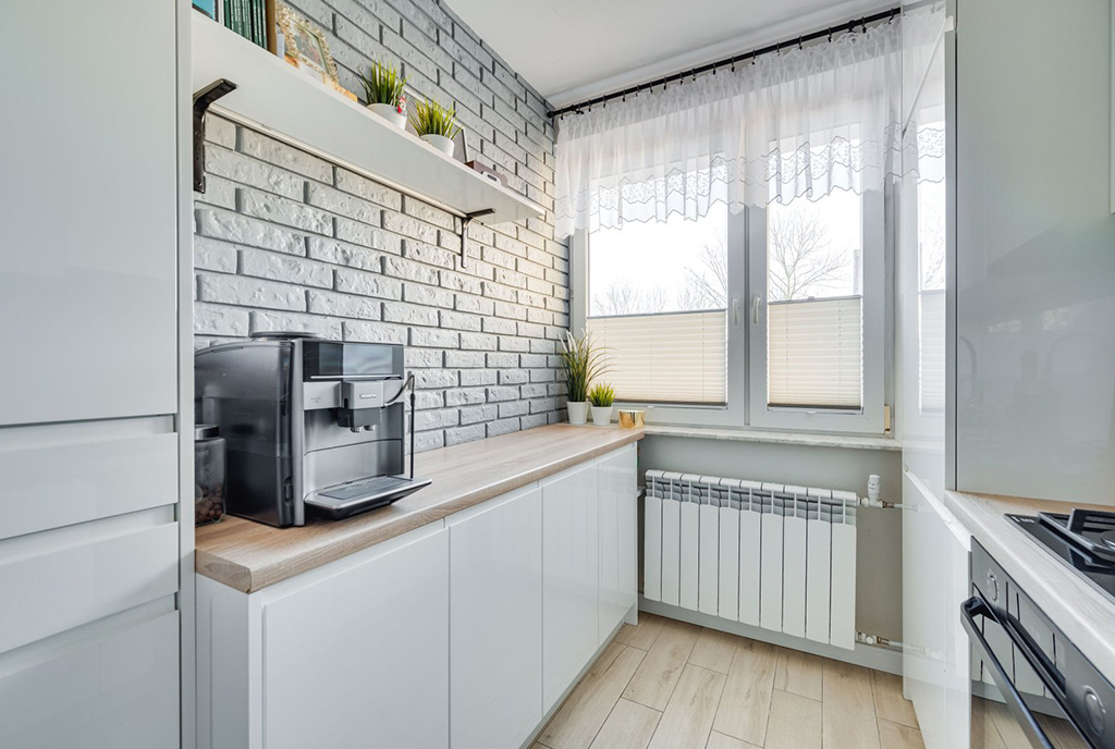 funkcjonalna kuchnia w luksusowym apartamencie na sprzedaż Gdańsk