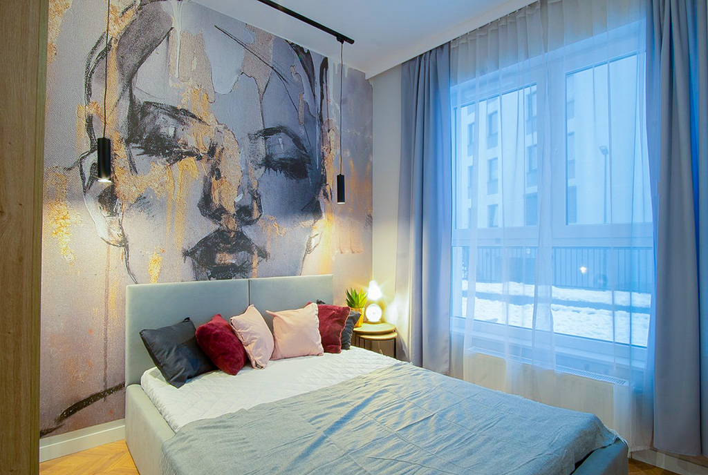 kameralna sypialnia w ekskluzywnym apartamencie na sprzedaż Gdańsk