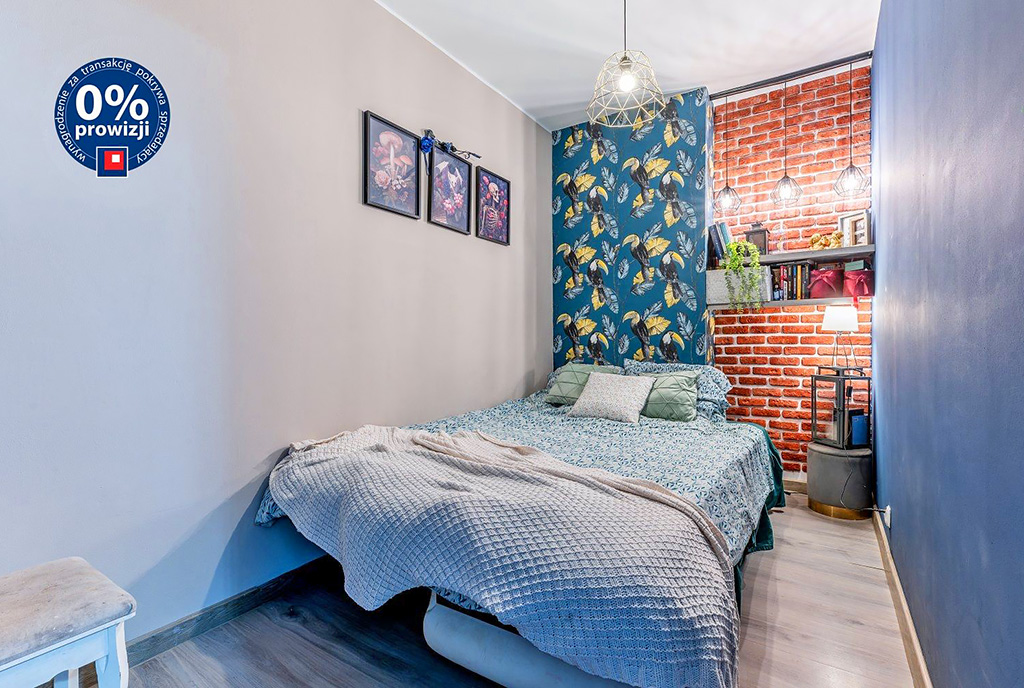 fragment sypialni luksusowego apartamentu na sprzedaż Gdynia okolice