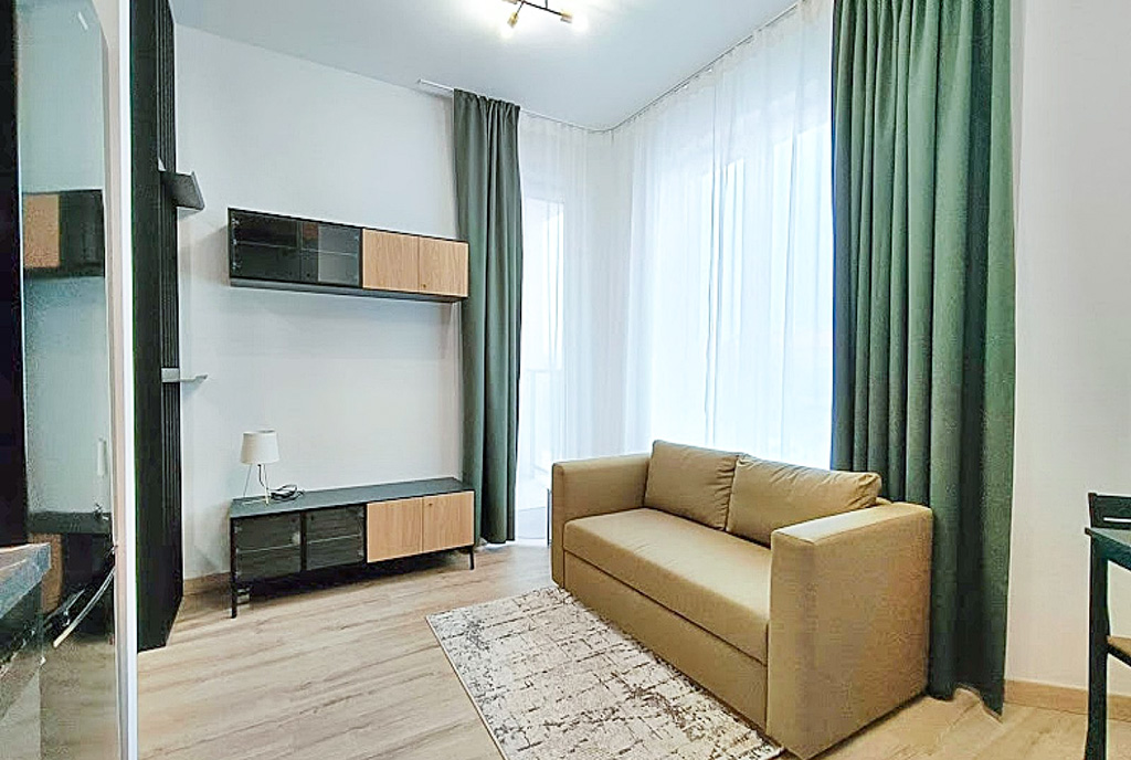 zbliżenie na pokój dzienny w luksusowym apartamencie do wynajmu Legnica