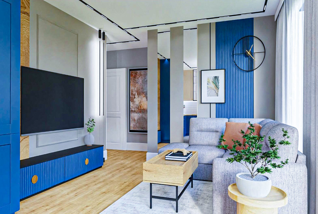 nowoczesny projekt wnętrza ekskluzywnego apartamentu na sprzedaży Gdańsk okolice