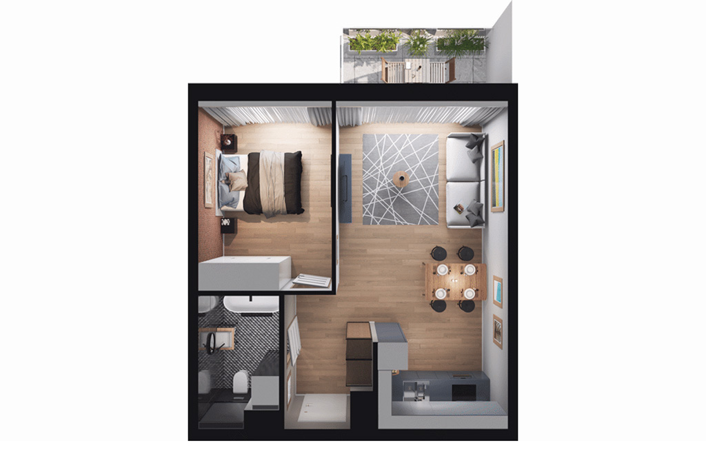 układ pokoi w luksusowym apartamencie na sprzedaż Gdańsk