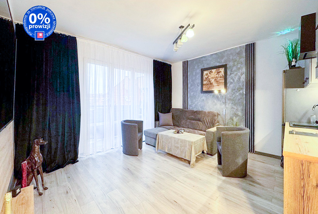 fragment pokoju gościnnego w luksusowym apartamencie na sprzedaż Katowice okolice