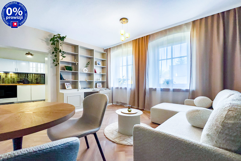 elegancki salon w ekskluzywnym apartamencie do sprzedaży Katowice