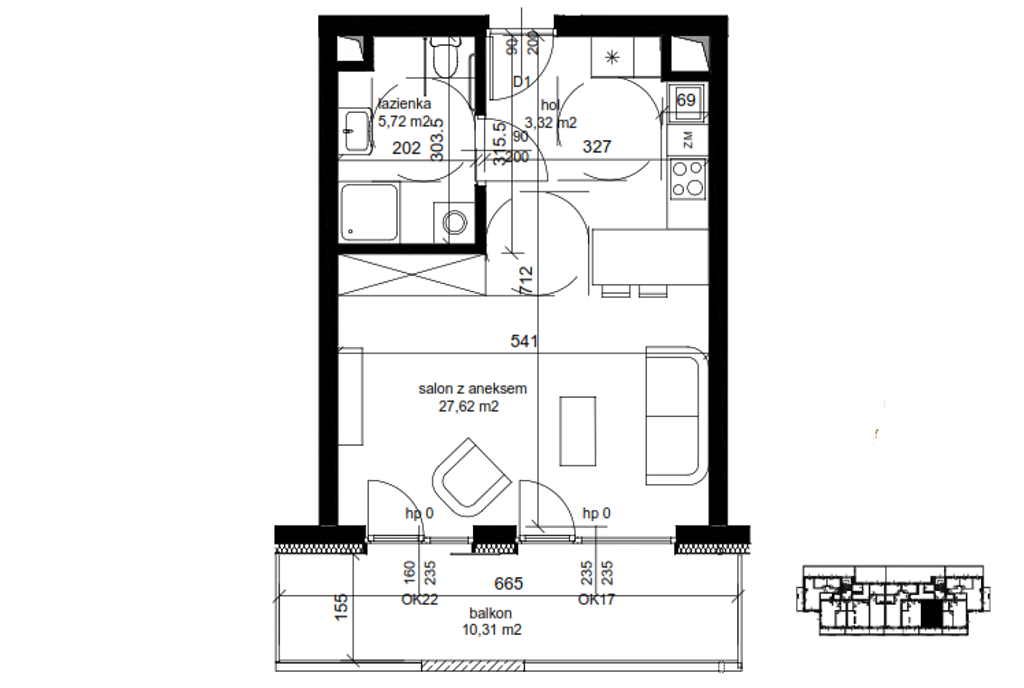 układ pokoi i pomieszczeń w ekskluzywnym apartamencie na sprzedaż Lublin okolice