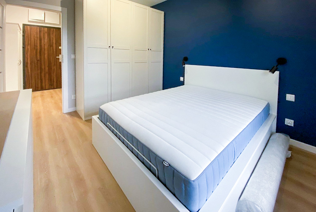 imponujaca sypialnia w ekskluzywny apartamencie na wynajem Szczecin