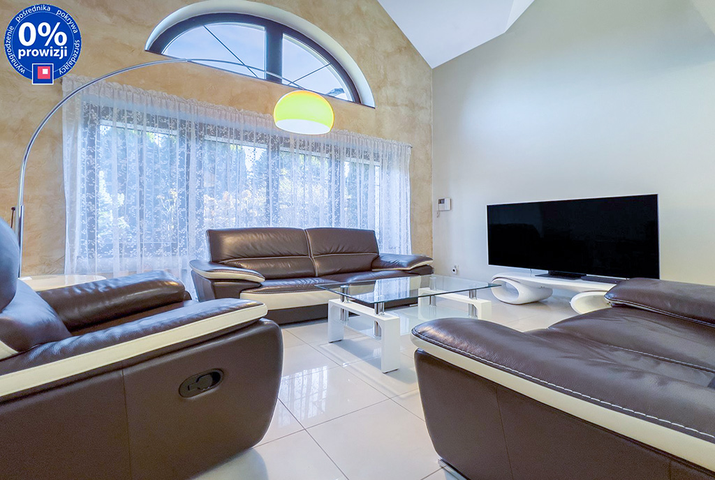 fragment pokoju dziennego w luksusowej willi na sprzedaż Katowice okolice