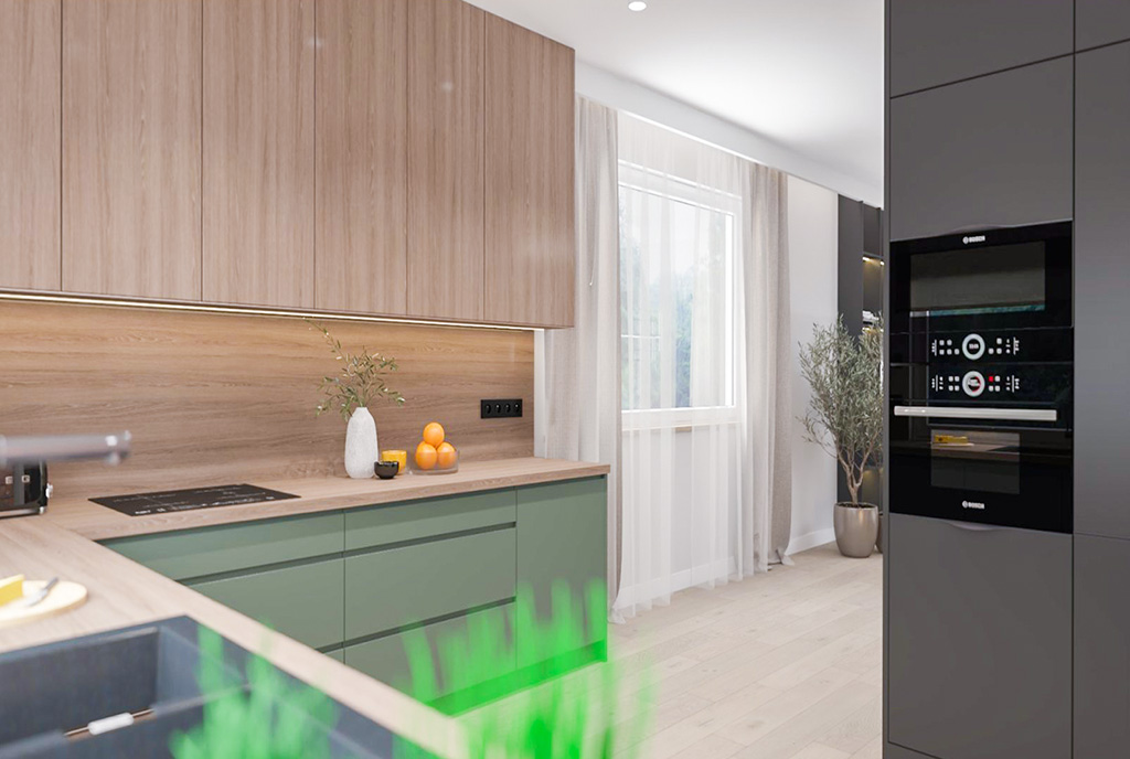 zzabudowana kuchnia w luksusowej willi na sprzedaż Warszawa okolice