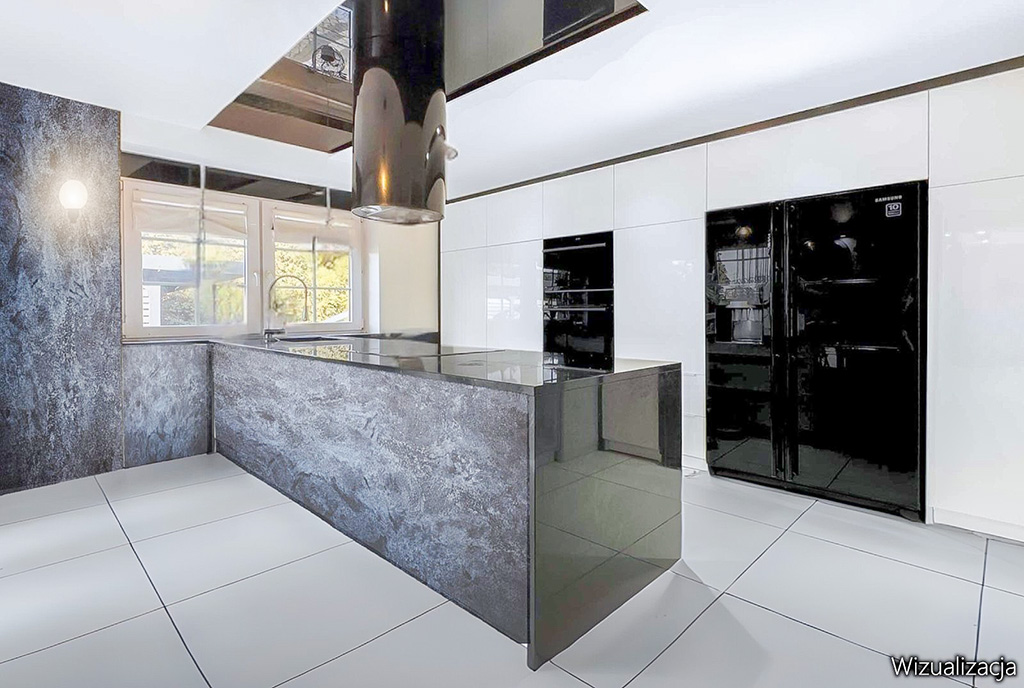 fragment kuchni w luksusowej willi na sprzedaż Katowice okolice