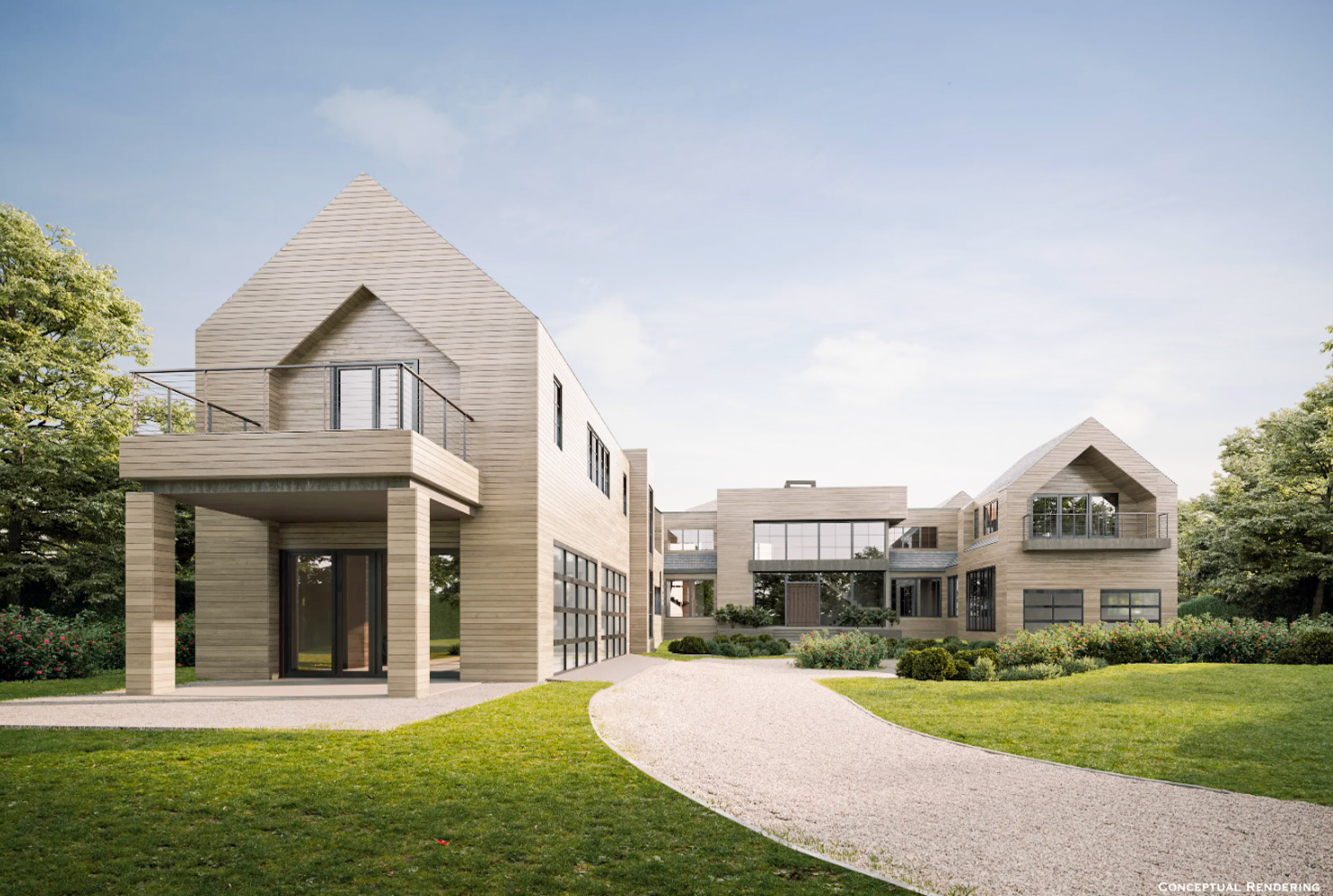 reprezentacyjny wjazd na teren luksusowej willi na sprzedaż New York Stany Zjednoczone Ameryki