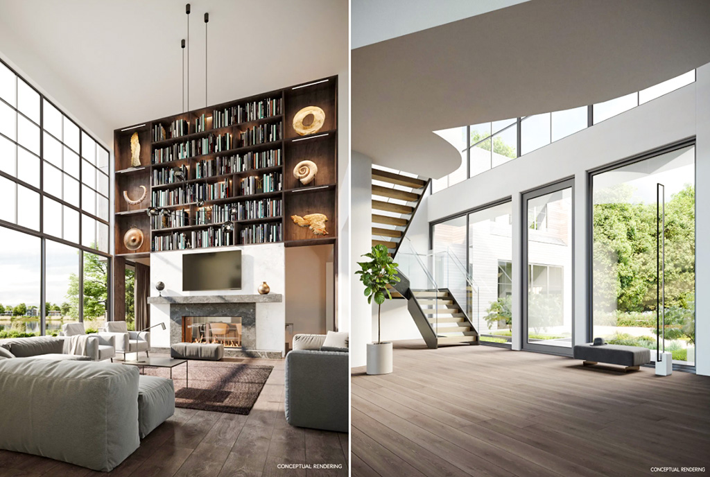 fragment wnętrza ekskluzywnej willi na sprzedaż New York Stany Zjednoczone Ameryki