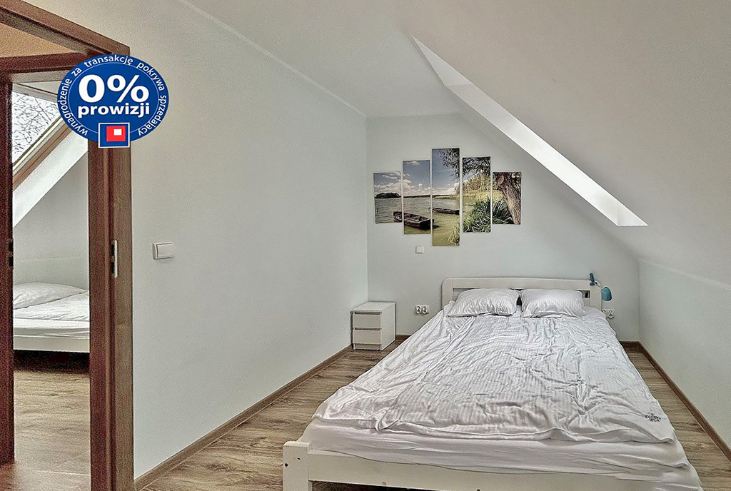 fragment sypialni w ekskluzywnej willi na sprzedaż Słupsk okolice