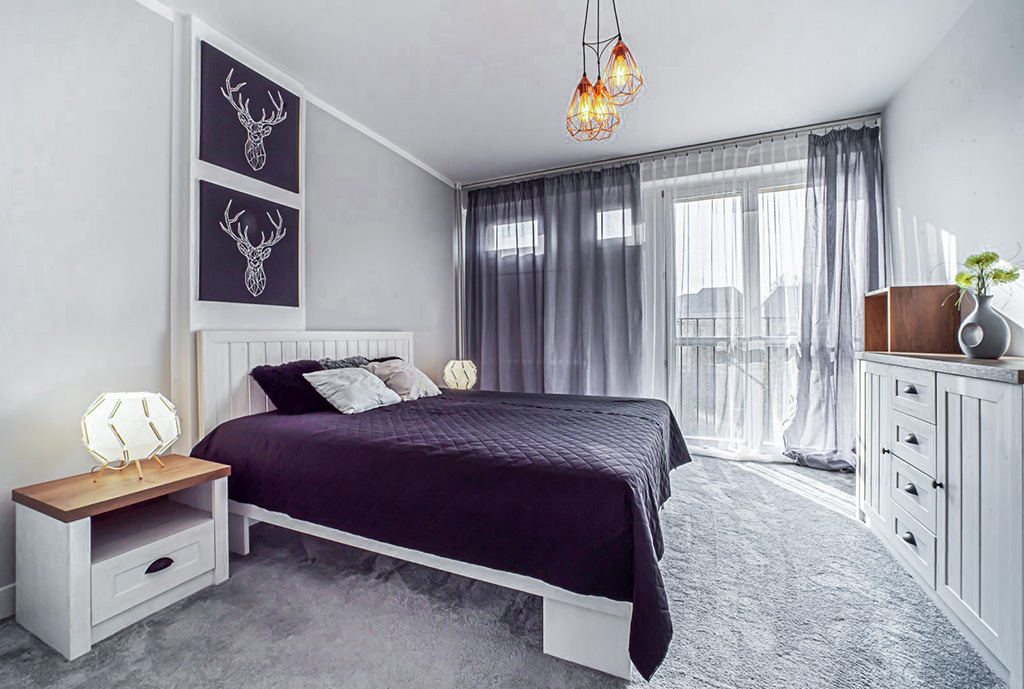 kameralna sypialnia w ekskluzywnym apartamencie na sprzedaż Bolesławiec