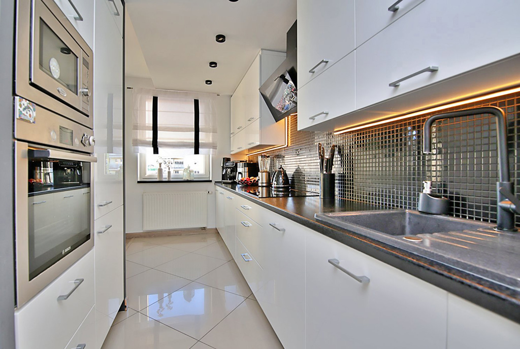 zabudowana kuchnia w luksusowym apartamencie na sprzedaż Apartament do sprzedaży Gorzów Wielkopolski