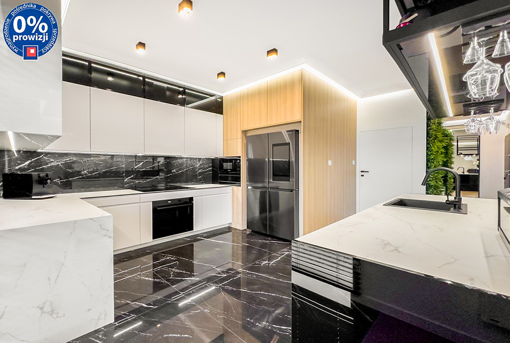 fragment kuchni w luksusowym apartamencie na sprzedaż Katowice okolice