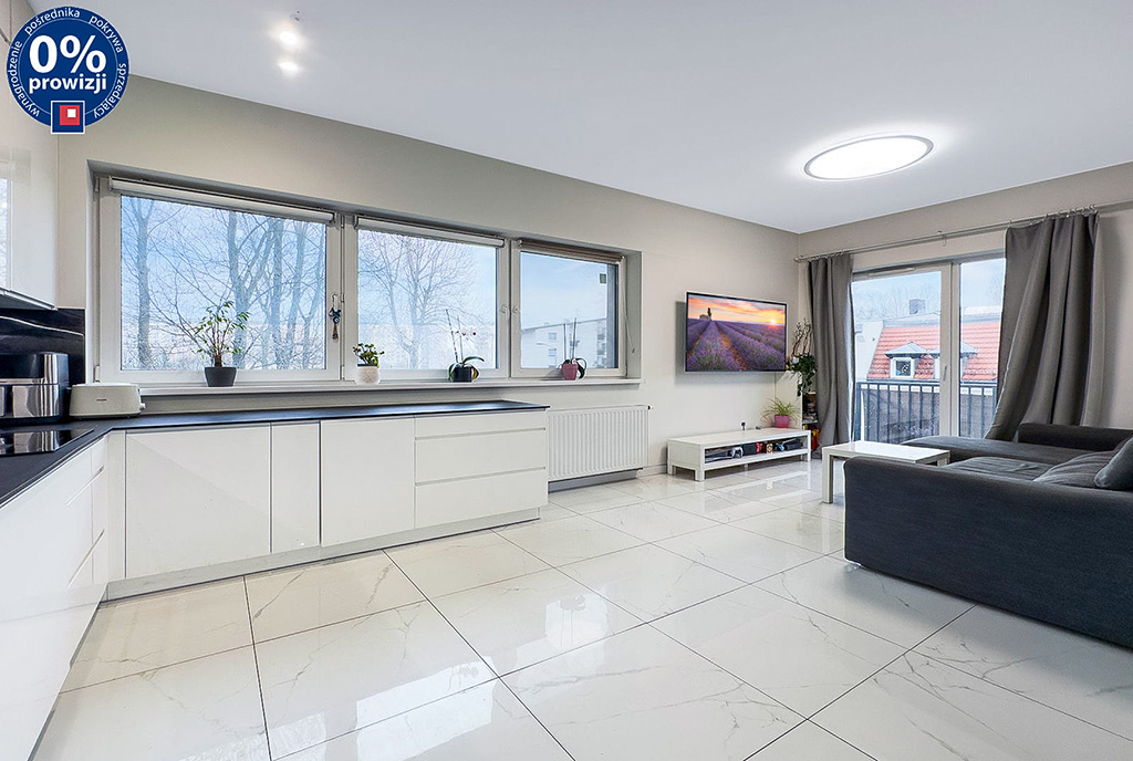 fragment salonu w ekskluzywnym apartamencie do sprzedaży Katowice
