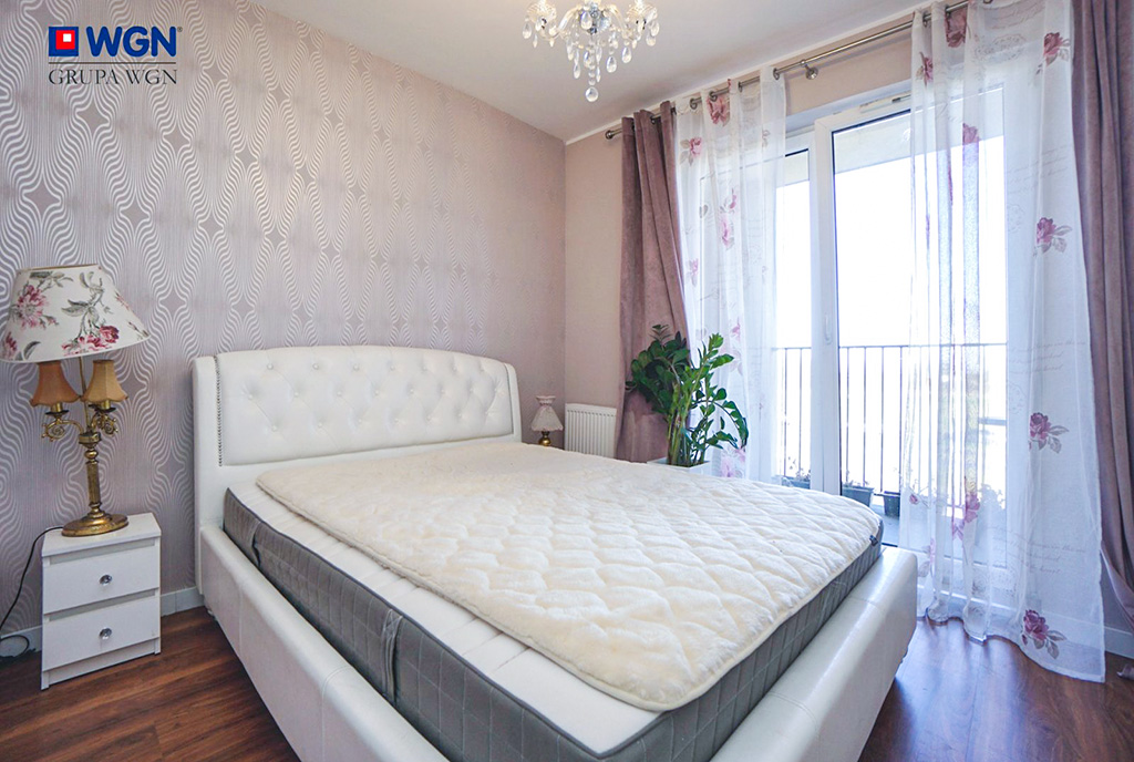 fragment sypialni w ekskluzywnym apartamencie na sprzedaż Konin