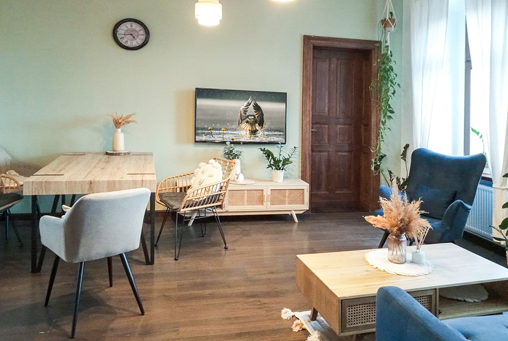 komfortowe wnętrze ekskluzywnego apartamentu do sprzedaży Wałbrzych okolice