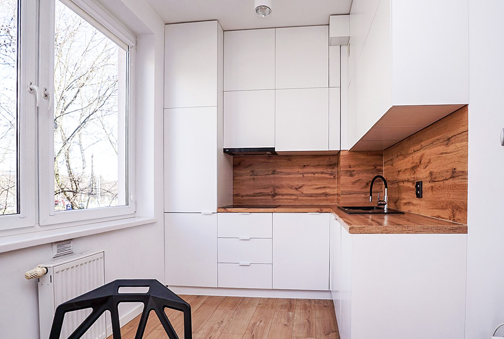 zabudowana kuchnia w luksusowym apartamencie do wynajmu Piotrków Trybunalski