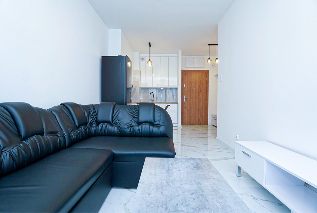 zbliżenie na salon w luksusowym apartamencie do wynajmu Piotrków Trybunalski
