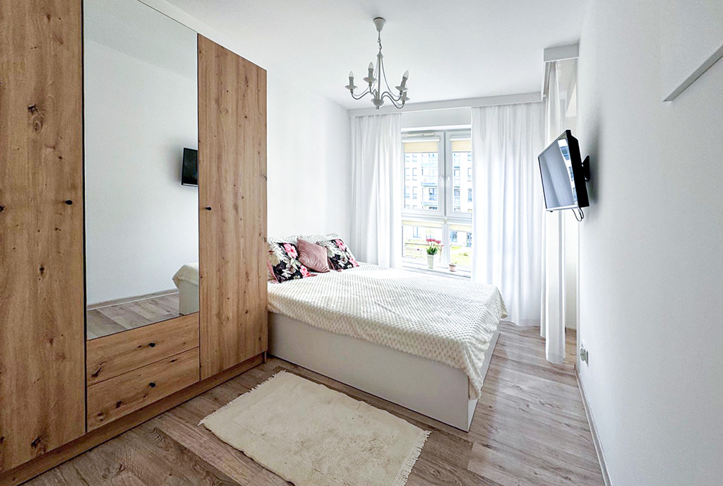 kameralna sypialnia w ekskluzywnym apartamencie na sprzedaż Bialystok