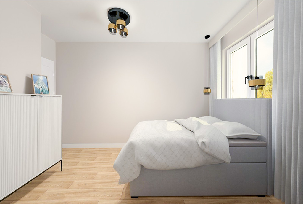 fragment sypialni w ekskluzywnym apartamencie na sprzedaż Elbląg