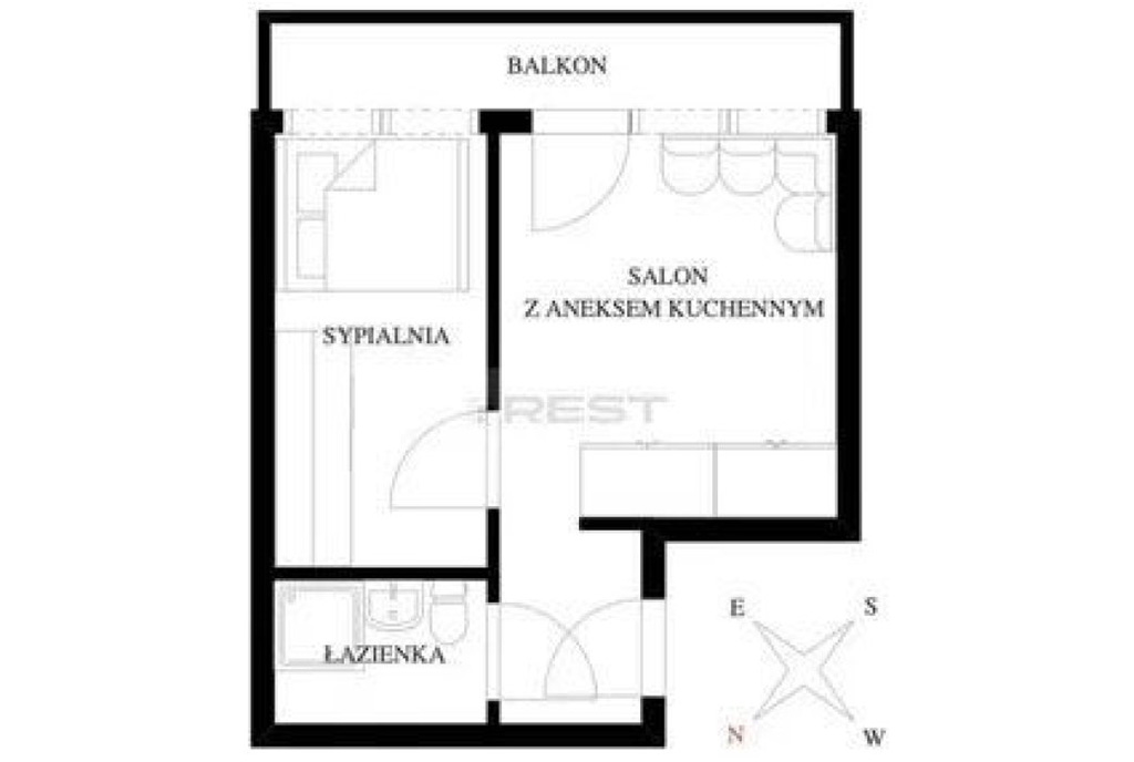 schemat rozkładu pomieszczeń w ekskluzywnym apartamencie na sprzedaż Gdańsk